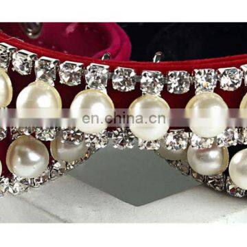 Pet Pearl Necklace Dog Collar Jewelry Rhinestone Pendant Teddy Cat Pet Accessories photo-2