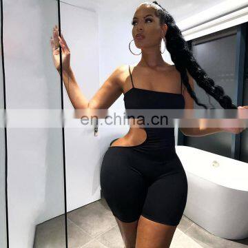 2020 New Arrivals Women Fashion Sling Jumpsuit Ladies Sexy Bodycon Sportswear Yoga Short Playsuit Women Clothing photo-6