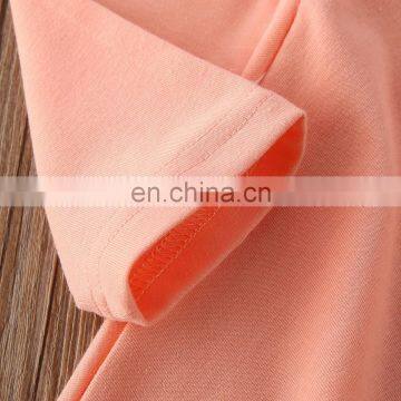 2020 Fall Winter Baby Girls Boutique Long Flare Sleeve O-Neck Peplum Flower Two Piece Rufflers Dress Outfits photo-5