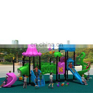 Good quality sell well outdoor plastic kids slides children playground equipment