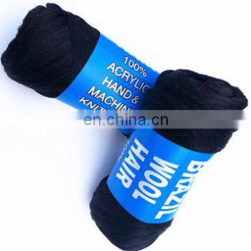Beauty Supply Angola Black Yarn 100% Acrylic 70G Brazilian Wool Hair photo-6