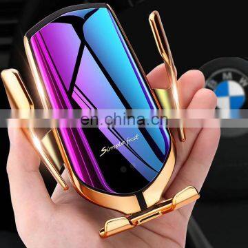 Car qi Wireless Charger For IPhone X 8 For Samsung S9 Plus Mobile Phone For HUAWEI P20 Holder Fast Best Wireless Car Charger