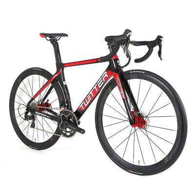 TWITTER SNIPER2.0 700C Carbon Road Bike 22 Speed Bicycle with Hydraulic Disc Brake R7000 Derailleur transmission