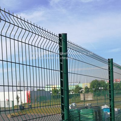 Cheap galvanized pvc coated security 3D curved garden folding fence panel