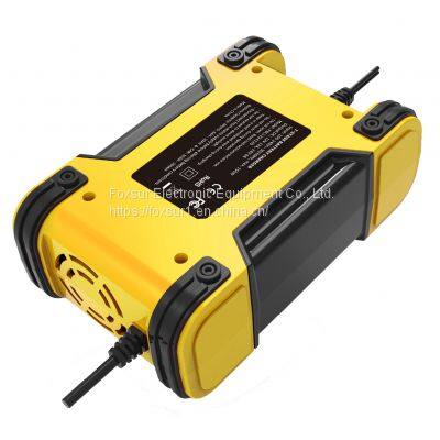 FOXSUR 12V24V 12A Touch Screen Pulse Repair LCD Fast Power Charging Wet Dry Lead Acid Digital LCD Input Voltage: 100-240V AC photo-2