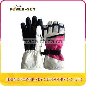 Custom long cuff 3M thinsulate waterproof ski gloves for women