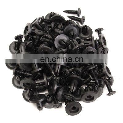 50Pcs Auto Bumper Fastener 6Mm Hole Rivet Retainer Push Engine Cover Car Plastic Rivets Door Trim Panel Clip Fasteners photo-2