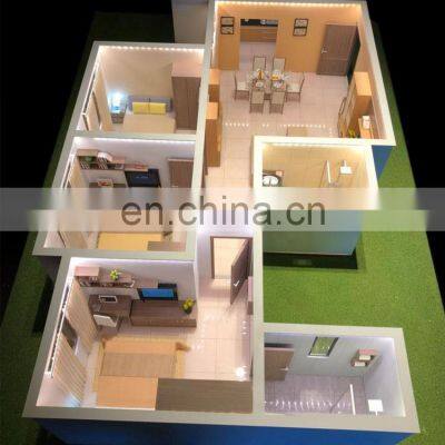 Professional Elaborated Residential Building Architectural Interior Scale Models Making for House Design and Plan