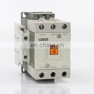 MC-50A AC Contactor Three Phase 50A, 3 Pole AC MC Contactors Magnetic Telemecanique Contactor