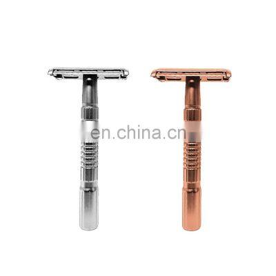 Wholesale men's shaving & hair removal products safety razor with Chrome Gold Colors