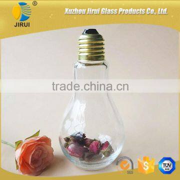 Lamp Shape Decorative Glass Bottle