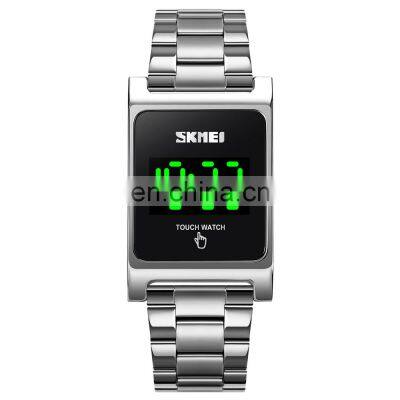 New Arrival Skmei 1869 Stainless Steel Digital Watch Touch Screen Led Wrist Watch for Men