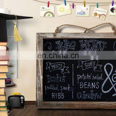 Vintage Framed Hanging Kitchen Chalkboard 3.8*9.5 Inch Decorative Chalk Board for Rustic Wedding Signs photo-5
