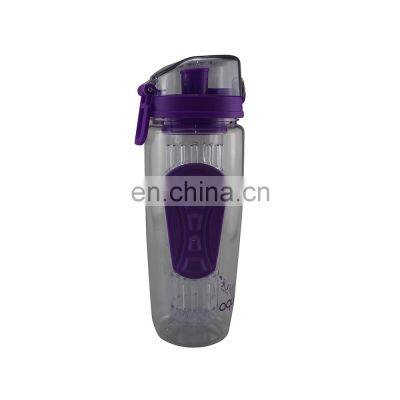 32oz / 25oz Durable Tritan Plastic Sport Fitness Fruit Infuser Water Bottle For GYM