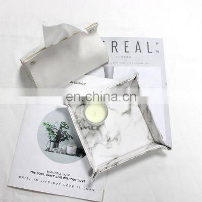 Leather Tray Desktop Jewelry PU Leather Tray Foldable Leather Tray photo-3