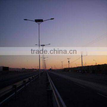 Single and Double Arm 6M-12M Galvanized Lighting Pole /30W-120W Cast Iron Outdoor Lamp Post
