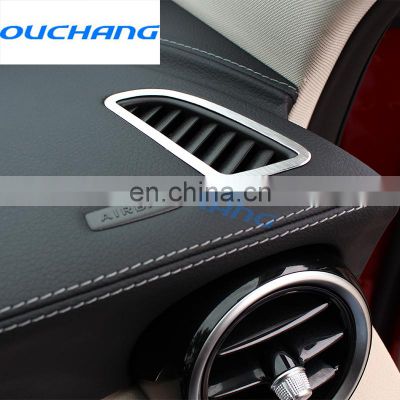 Aluminium Alloy Dashboard Air Conditioning Outlet Cover Trim For Mercedes Benz C Class 2015 2016 Car-styling Accessories