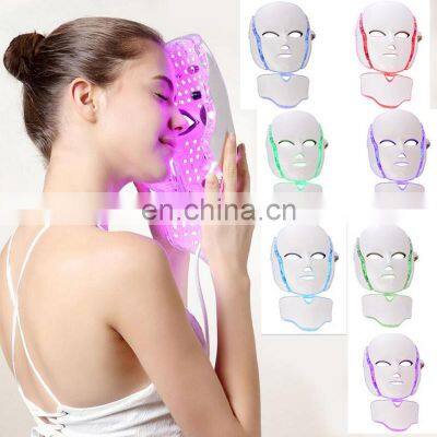 Facial Skin Beauty Therapy 7 Colors Led Photon Mask Wireless Portable Led Facial Mask for Home Use photo-2