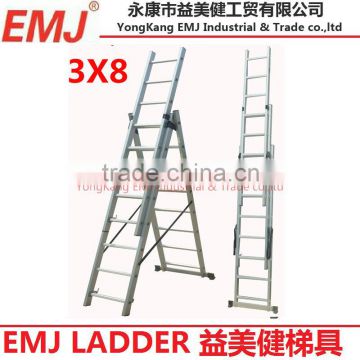 3 Section extension ladder 3X8