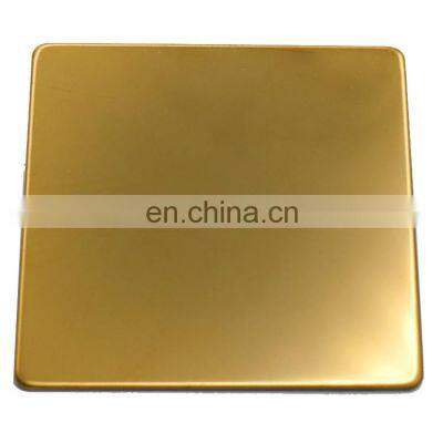 SUS 304l 316L Gold Brushed Decorative Stainless Steel Sheet