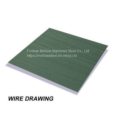 Mellow Steel 201 304 430 Stainless Steel Brushed Hairline Sheet ASTM photo-2