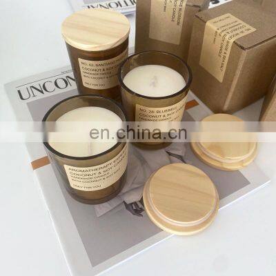 OEM Private label fragrance candle Luxury candle jars Soy wax scented candle