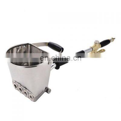 Cement Sprayer Hopper 4 Jet Paint Wall Concrete Tool Stucco Gun Sprayer mortar spray gun