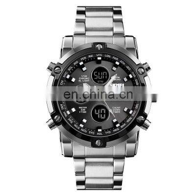 Luxury Business Men Wristwatch Skmei 1389 Good Quality Japan Movement 30m Waterproof Stainless Steel Quartz Watch