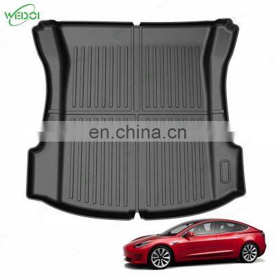 2022 All Weather 3D Trunk Mat for Tesla Model 3 Water-Proof Rear Cargo Liner Model 3 Floor Mat Auto Parts