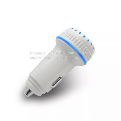 LED Display Quick Charge 5V 2.4A 18W Mobile Phone Plastic USB Car Charger photo-3