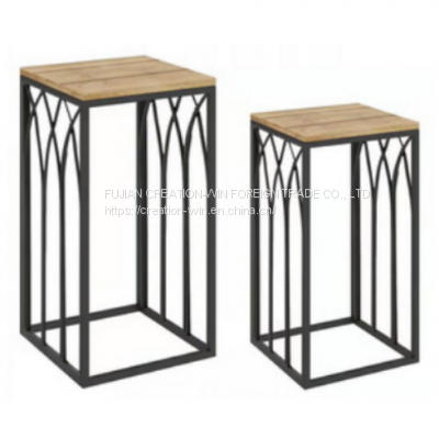 Set of 2 Modern Nesting End Table, Small Side Table