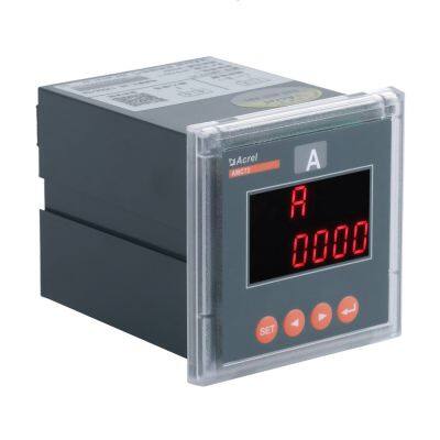 Acrel AMC72-AI/C with RS485 communication LED display single phase ammeter panel mounted