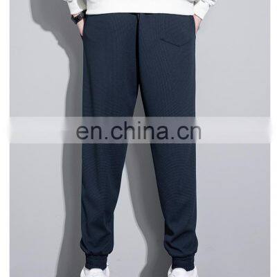 MOQ 1 Piece Men's Casual Waffle Ankle Banded Jogger Sweatpants Fashion Sports Running Gym Wear Man Pants Workout Activewear photo-4
