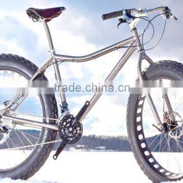 Titanium Fat Bike Frame Snow Bike Frame 26er x 4.8 Tire Fat Bike photo-2