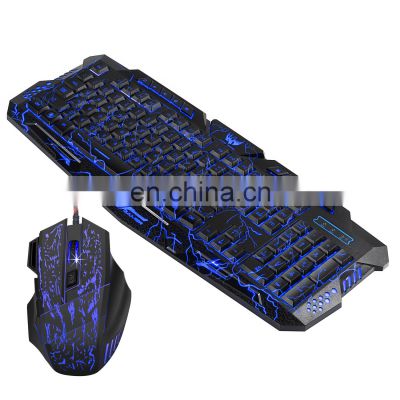 Gaming keyboard mouse combos with RGB backlight computer game keyboards gamer gaming mouse set