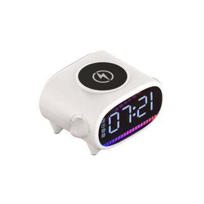 Multi-function 15W Bluetooth with Light Lamp Gift Smart Speaker Mobile Charging Station Fast Wireless Charger Stand