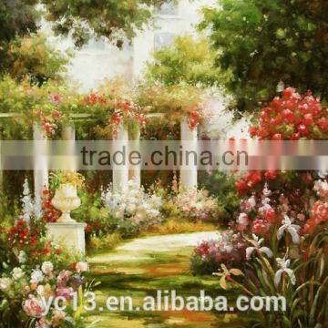 home decor Great artwork garden scenery oil painting YZ-12