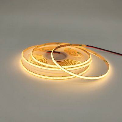 12V 24V COB LED Strip Light 480LEDs Flexible Tape High Density Linear Lighting Warm Natural White photo-2