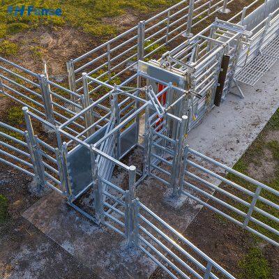 Panneaux de clôture pour bétail et chevaux portables, en acier galvanisé à chaud, enduits de poudre, écologiques et sûrs, clôture pliable de 6 pieds