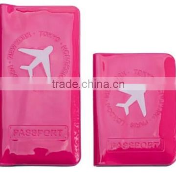 Stylish factory pvc plastic passport holder