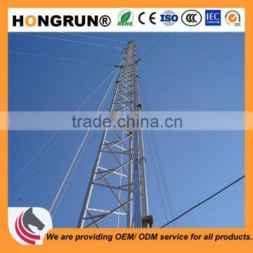 20m Q345 bitumen electrical power pole for electrical transmission