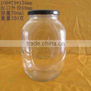 700ml storage glass bottle, 24oz empty glass bottle