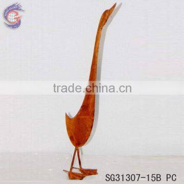 Metal Garden Art Decorative With Rusty Goose Garden Ornament Decoration photo-3