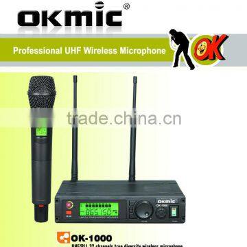 true diversity wireless microphone/single channel wireless microphone/collar microphone