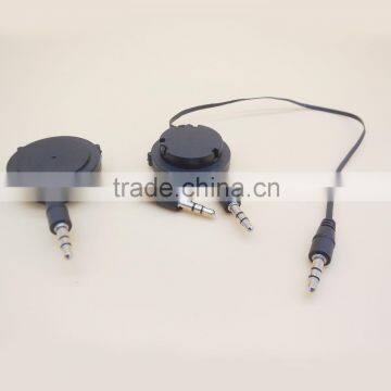 Headphone Application 3.5mm to 3.5mm retractable audio cable