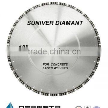 laser welding diamond saw blade for cutting cured concrete