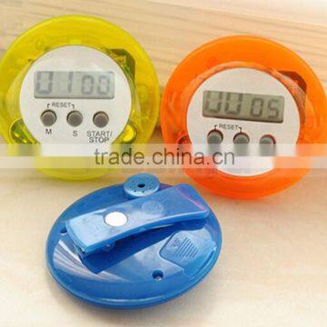2.5 Inch 4 Digit Minute/Second LCD Round Refrigerator Countdown Timer