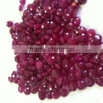 Natural Ruby Precious Gemstones Round Shape