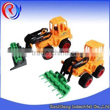 Friction plastic farm tractor toy model