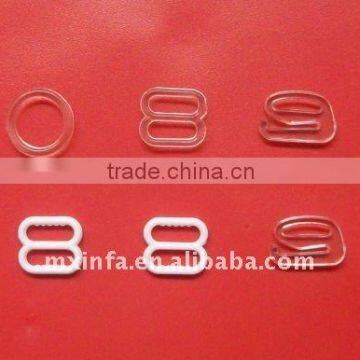 Bra plastic ring and adjuster